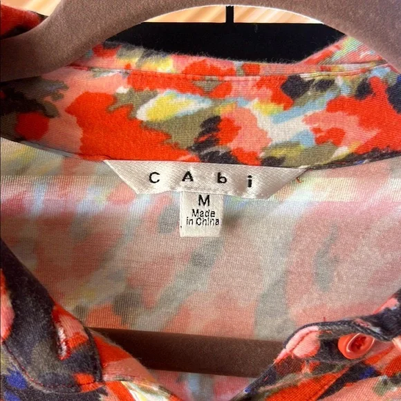 CAbi Multicolor Abstract Print Top - Picture 2 of 3